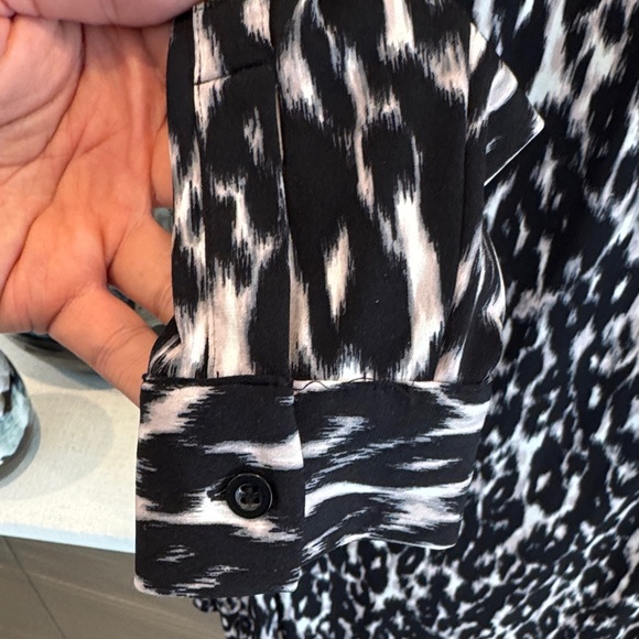 Calvin Klein Black and White Midi Dress - Picture 4 of 5